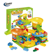 Blocks Sliding Ball Drop Builder - 100 Pieces Variable Block & Marble Run Set (Classic Brights)