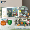 Little Chef Villa - 2 in 1 DIY Playhouse & Kitchen Playset