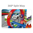 Max Track Racer- 360 Degree Stunt Loop Racing Car Track Set with Inertia Power Cars