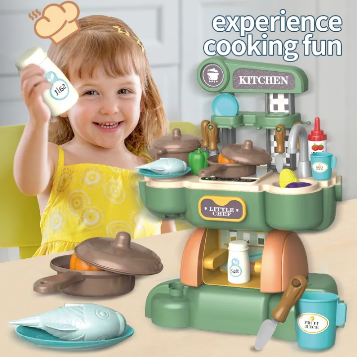 Little Chef Rider - 2 in 1 DIY Motorbike & Kitchen Playset