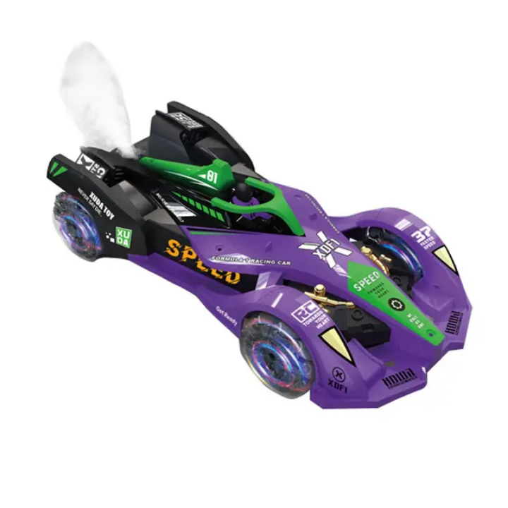 FOFX Speed Force - 4DRC Formula Racing RC Car with LED Wheels & Watch