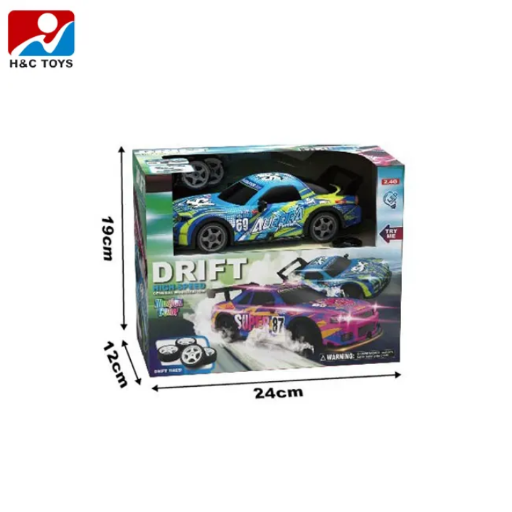 Alpha 69 Drift Racer - 2.4G High Speed RC Drift Car with Drift Tyres (24cm)