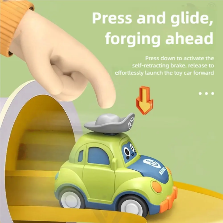 Zip & Go Buddy - Press & Launch Inertia Toy Car