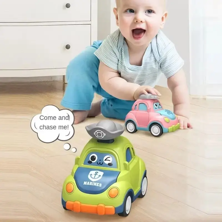 Zip & Go Buddy - Press & Launch Inertia Toy Car