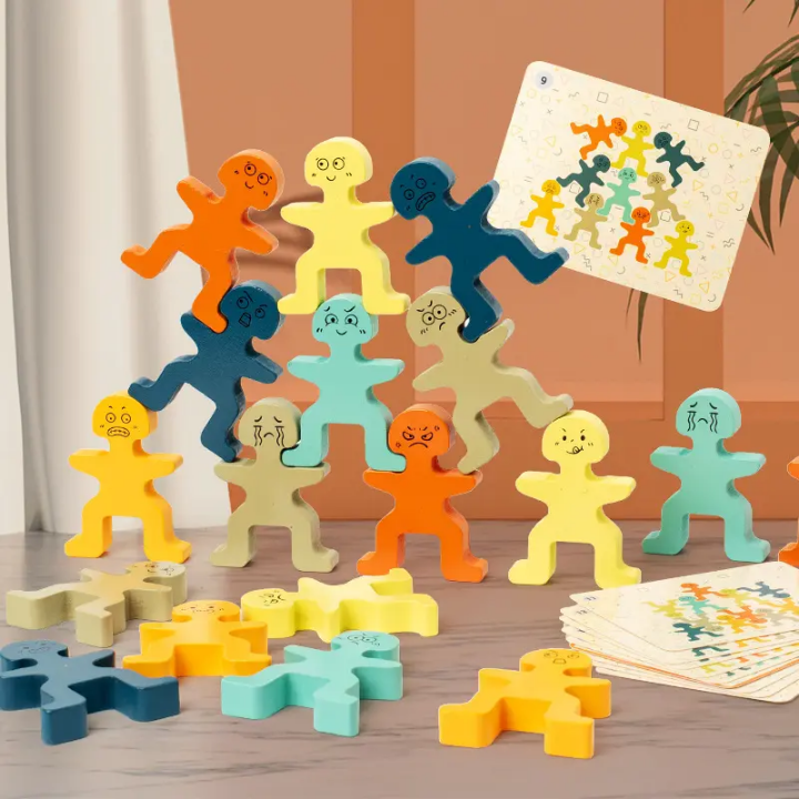 Tiny Tribe Stackers - Wooden Balancing Game