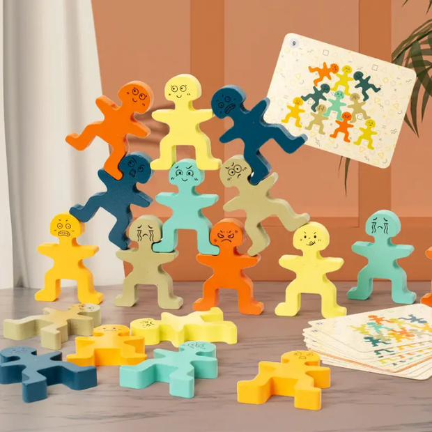 Tiny Tribe Stackers - Wooden Balancing Game