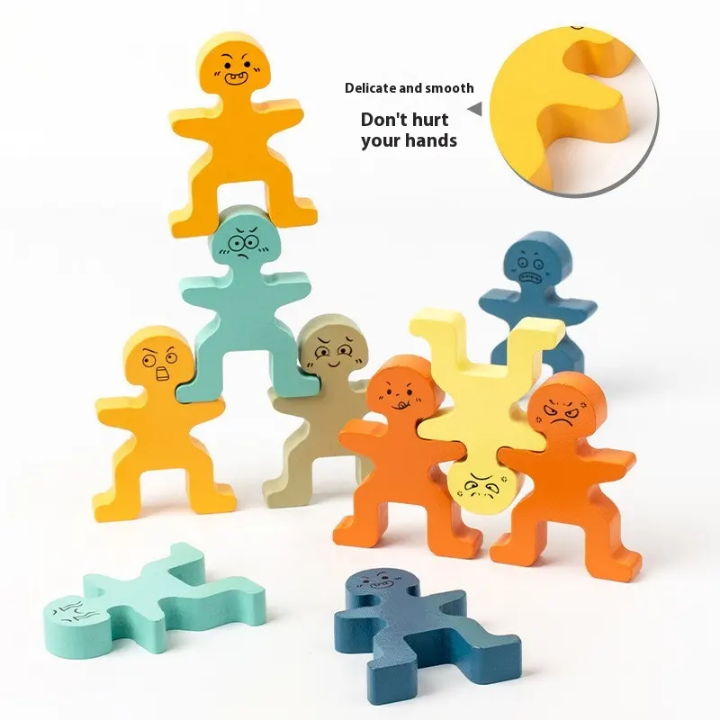 Tiny Tribe Stackers - Wooden Balancing Game
