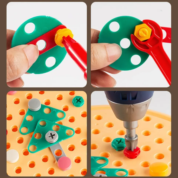 2 in 1 STEM Electric Drill Construction set