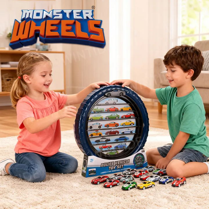 Monster Wheels - Tire Shaped Car Display and Toy Sets