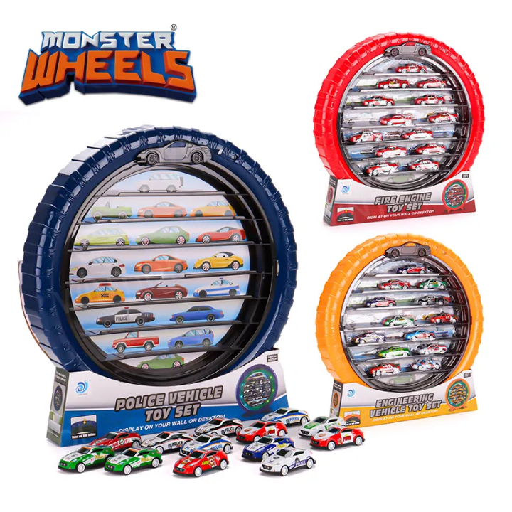 Monster Wheels - Tire Shaped Car Display and Toy Sets