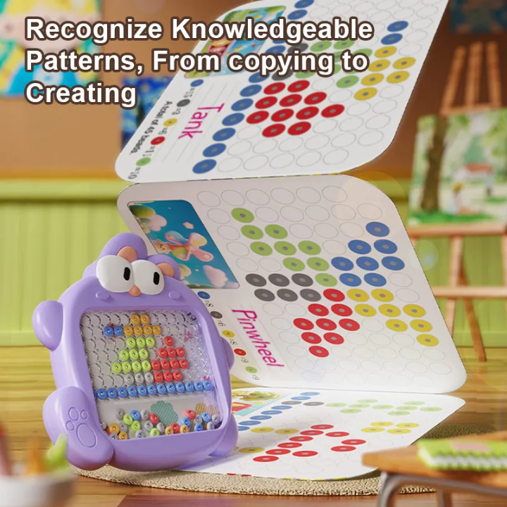 Dino Magnetic Board - 2 Sided Art & Colour Sorting Activity Set