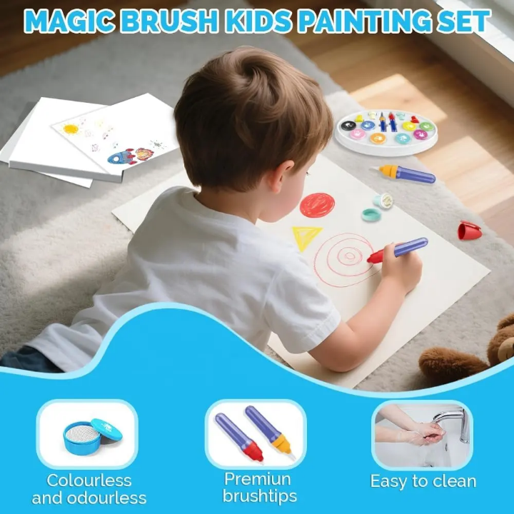 Color Draw Magic Paint & Stamp Studio - All in One Kids Art Set