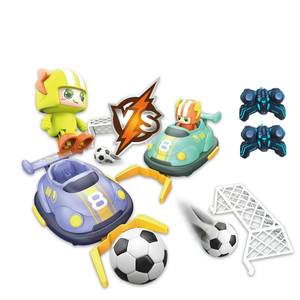 Goal Rush RC Football Bumper Car Battle Set - 2 Player Arena Game
