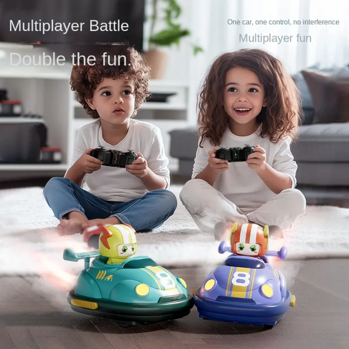 Goal Rush RC Football Bumper Car Battle Set - 2 Player Arena Game