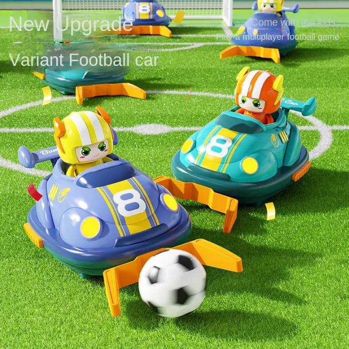 Goal Rush RC Football Bumper Car Battle Set - 2 Player Arena Game