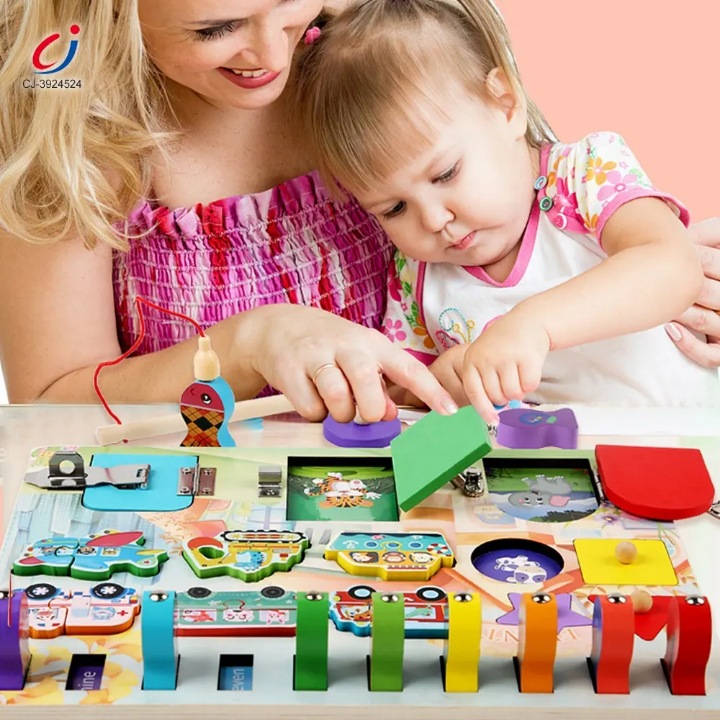Montessori Fishing Busy Board - Sensory Activity Learning Board