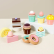 Wooden Tiered Dessert & Bakery Play Set - Montessori Pretend Play Toy