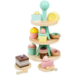 Wooden Tiered Dessert & Bakery Play Set - Montessori Pretend Play Toy