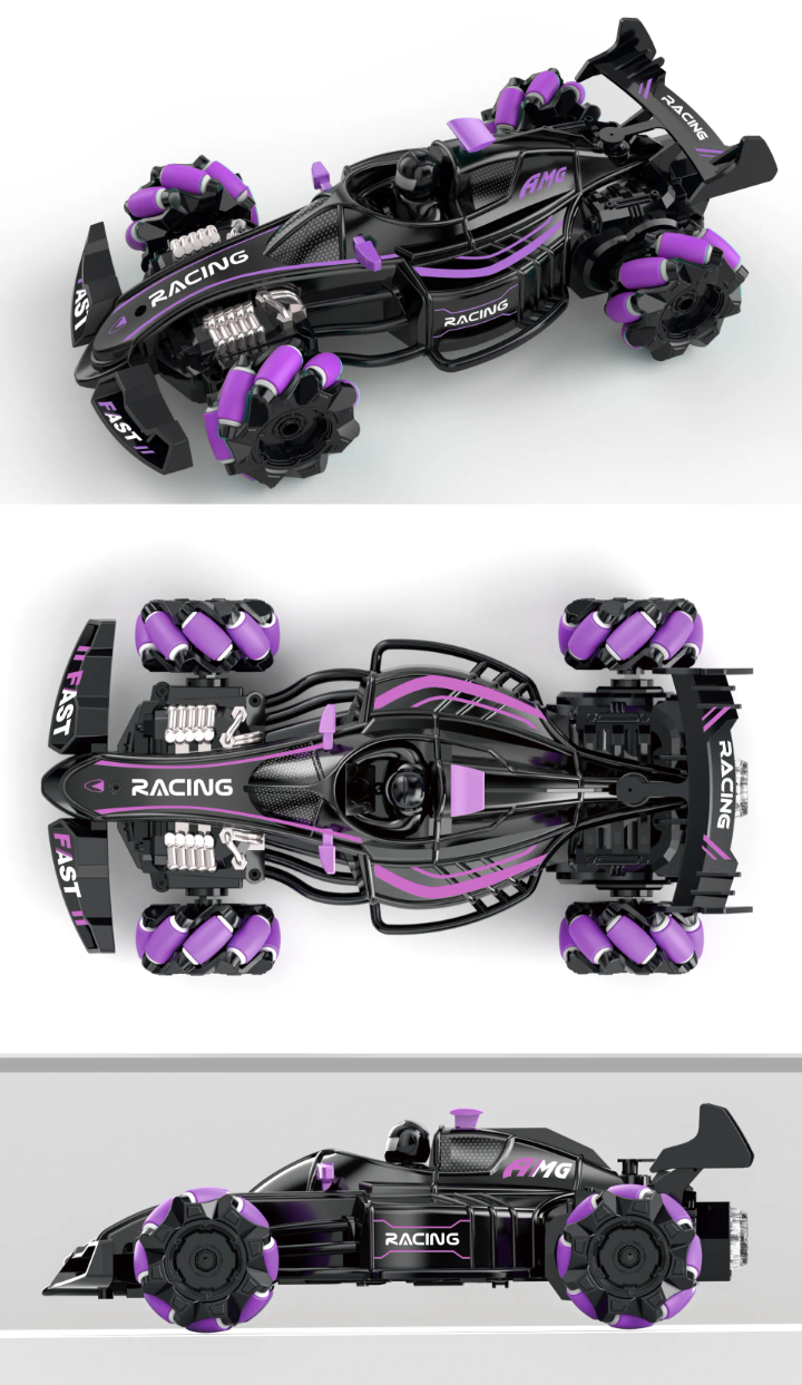 Formula Flash 2 in 1 Gesture Control RC Stunt Racer - 360 degree Drift & Spin Battle Car