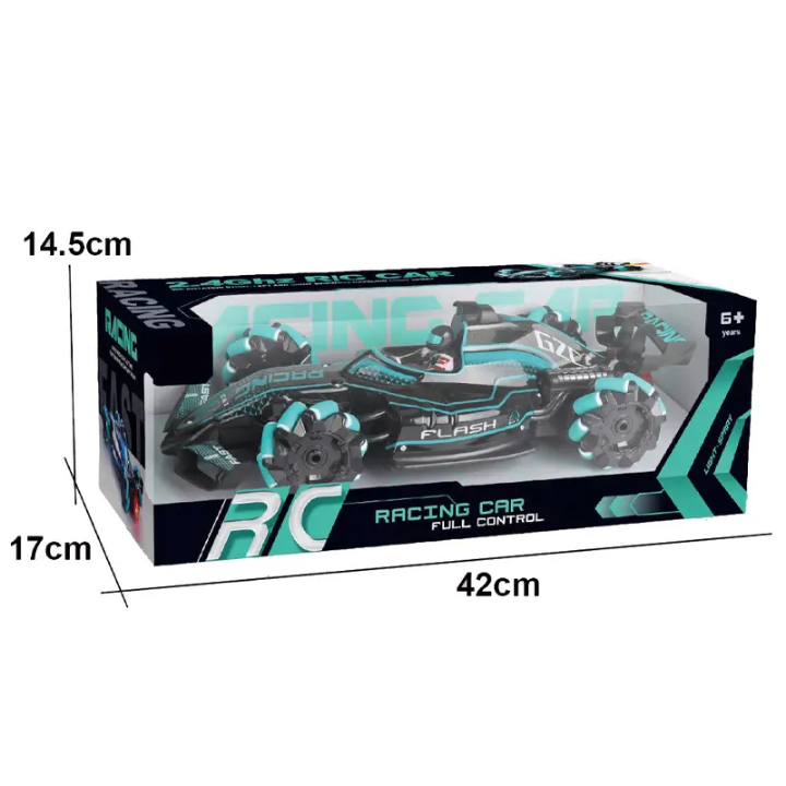 Formula Flash 2 in 1 Gesture Control RC Stunt Racer - 360 degree Drift & Spin Battle Car