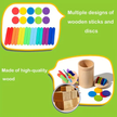Wooden Montessori Sorting Bucket Jar — 4-in-1 Fine Motor Skills Set