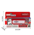 Diecast Car Carrier Truck — Metal Transporter with Racing Car