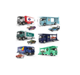 Diecast Car Carrier Truck — Metal Transporter with Racing Car