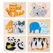 Wooden Animal Family Jigsaw Puzzle Board — Chunky Inset Puzzles