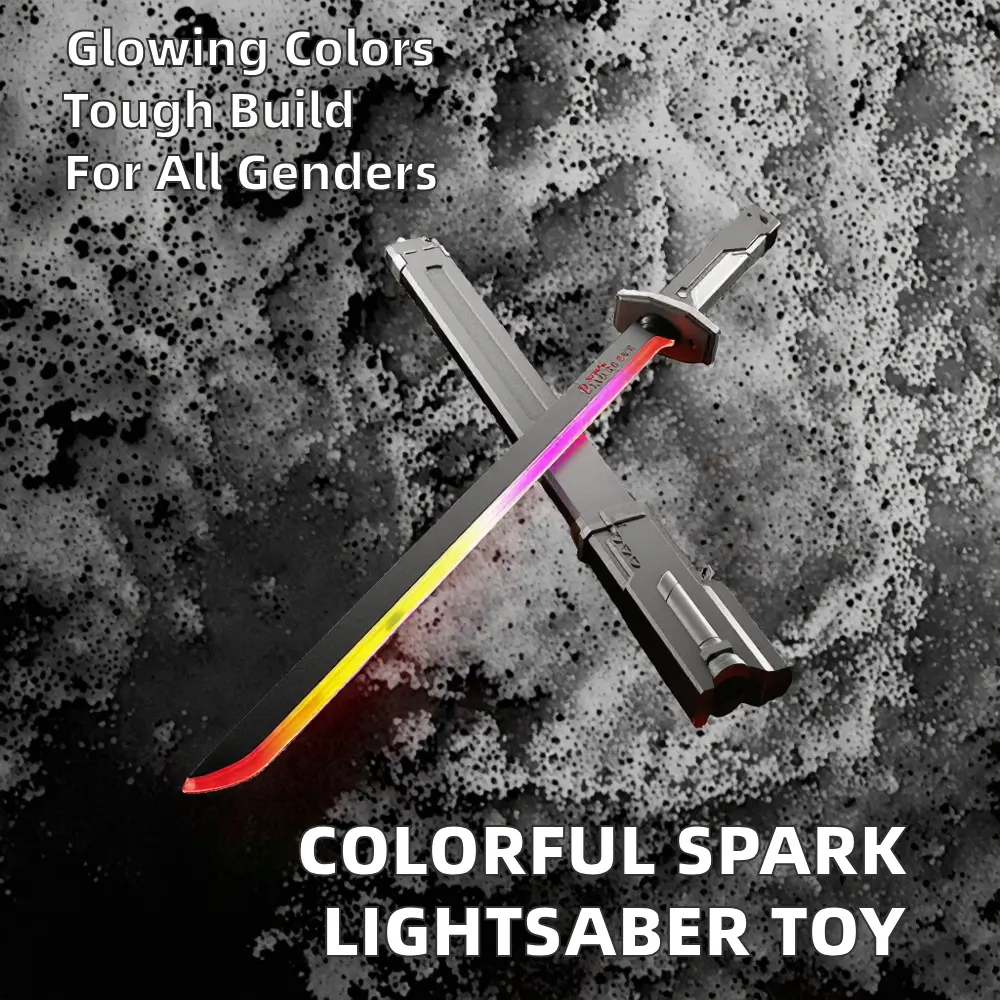 LED Light-Up Toy Sword with Sheath — Role Play & Cosplay Blade