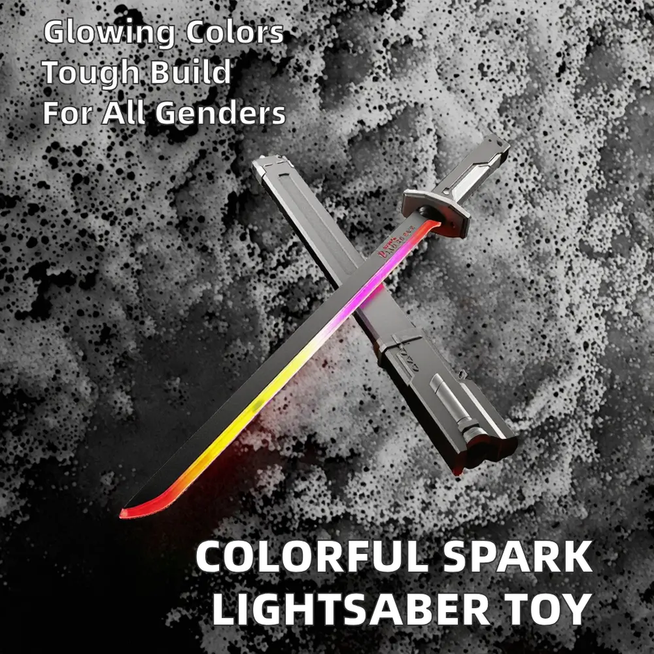 LED Light-Up Toy Sword with Sheath — Role Play & Cosplay Blade