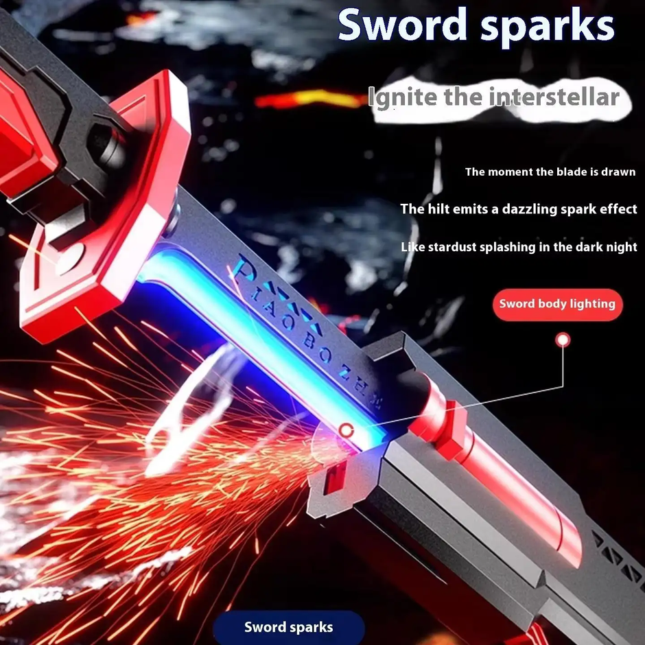 LED Light-Up Toy Sword with Sheath — Role Play & Cosplay Blade