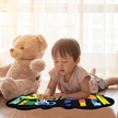 Dinosaur Busy Board — Montessori Buckle, Zip & Lace Activity Toy Book