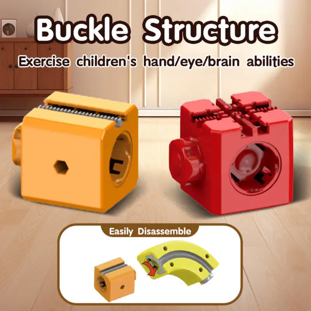 Cube Track Building Blocks — 81-Piece DIY Car Track Set