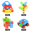 Wooden Versatile Nuts & Bolts Building Set — 39-Piece Construction ToolKit
