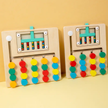 5 / 4 Colour Logic Puzzle Game – Wooden Brain Teaser - Endless puzzles