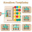 5 / 4 Colour Logic Puzzle Game – Wooden Brain Teaser - Endless puzzles