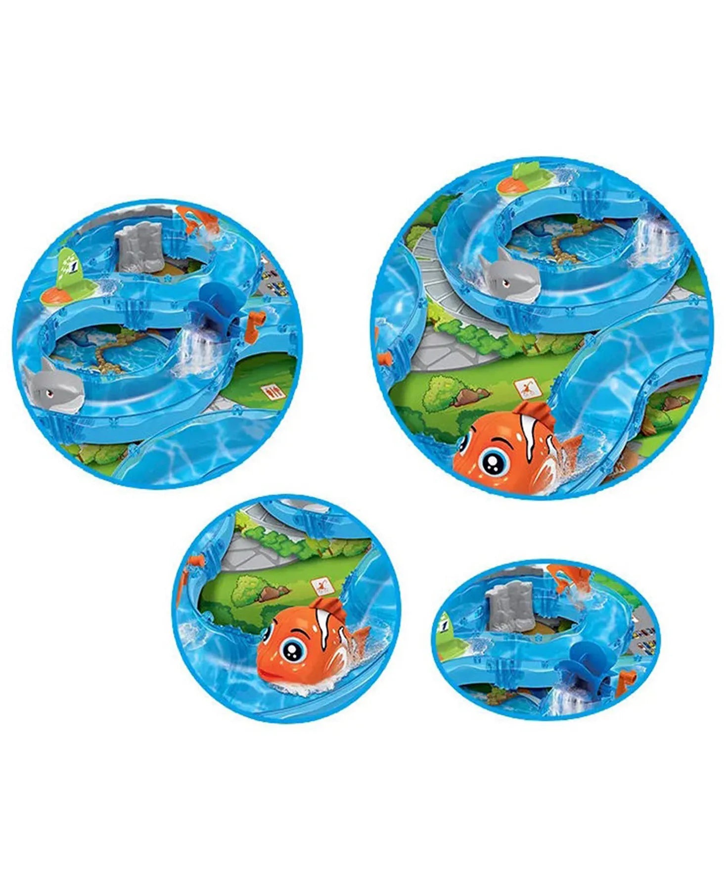 Ocean Water Track Park — 93-Piece Water Slide Play Set