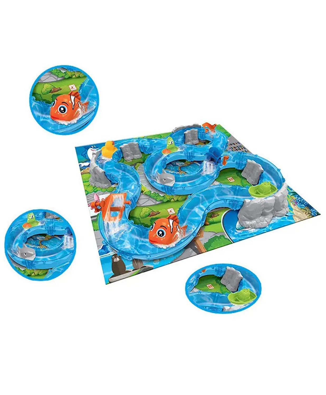 Ocean Water Track Park — 93-Piece Water Slide Play Set