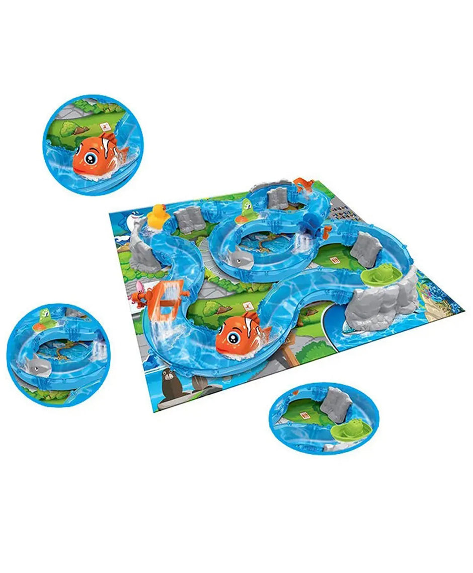 Ocean Water Track Park — 93-Piece Water Slide Play Set