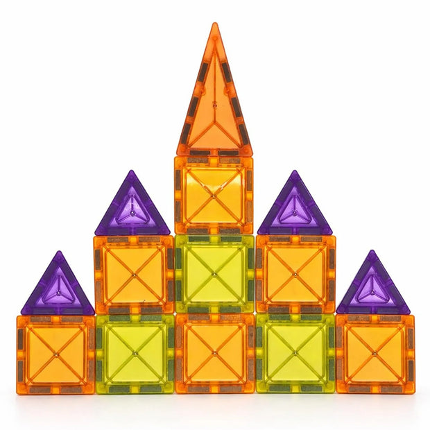Magnetic Tiles Building Blocks - 62 Pcs