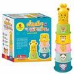 Animal Stacking & Nesting Cups — Giraffe & Friends 6-Piece Toddler Tower Set