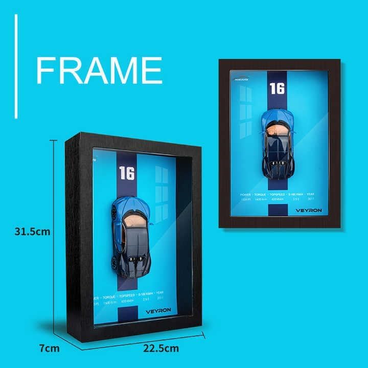 Circuit Series 3D Car Display Frame — Shadow Box Wall Decor