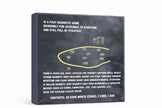 Black box with text and a diagram of magnetic stones on a white background