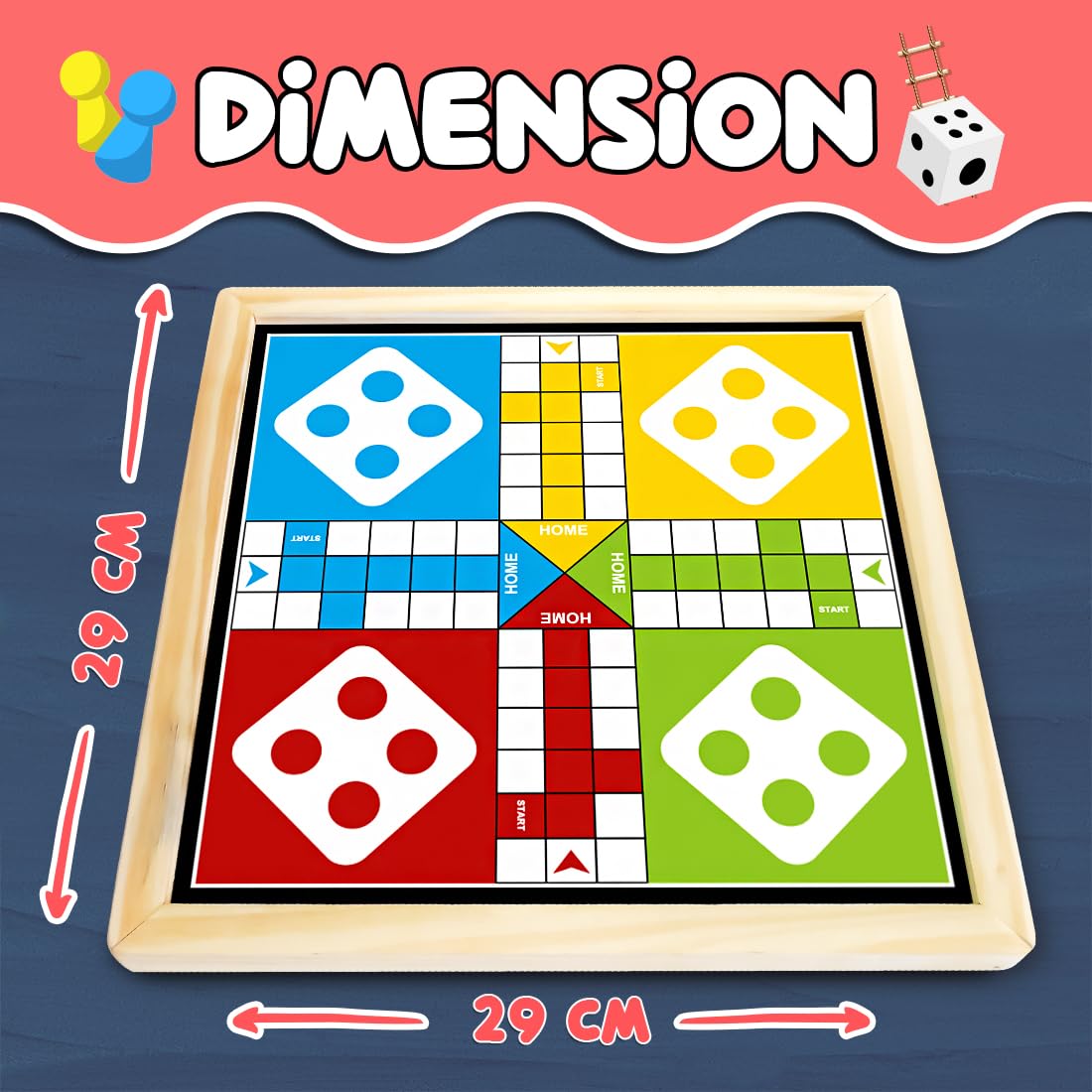 2-in-1 Magnetic Ludo & Snakes and Ladders — Jumbo Board Game
