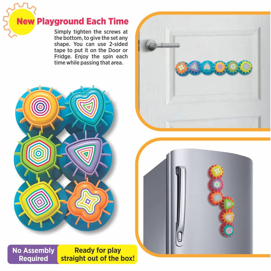 Spinning Joy Gear Activity Set — 3 Stage Activity for Kids