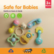 Premium Baby Rattle Gift Set — Pack of 6 Newborn Toys