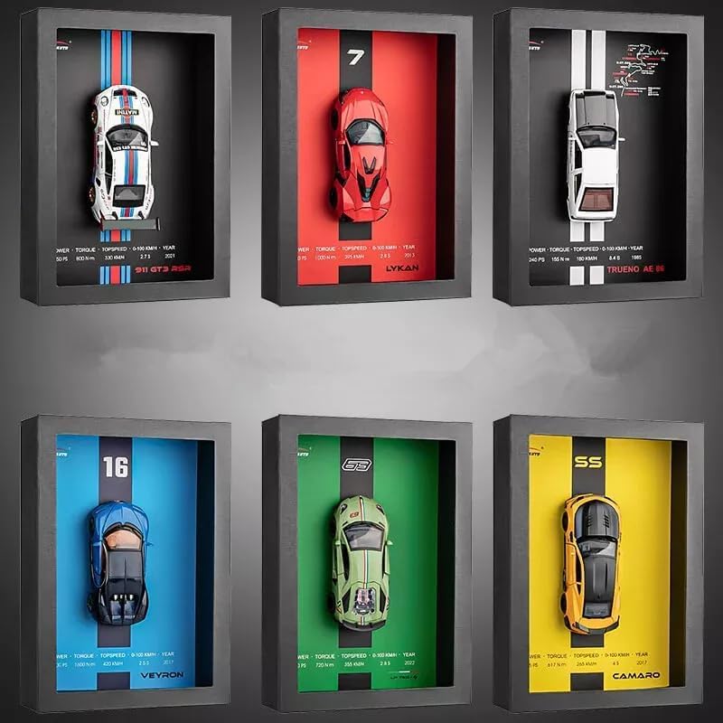 Circuit Series 3D Car Display Frame — Shadow Box Wall Decor