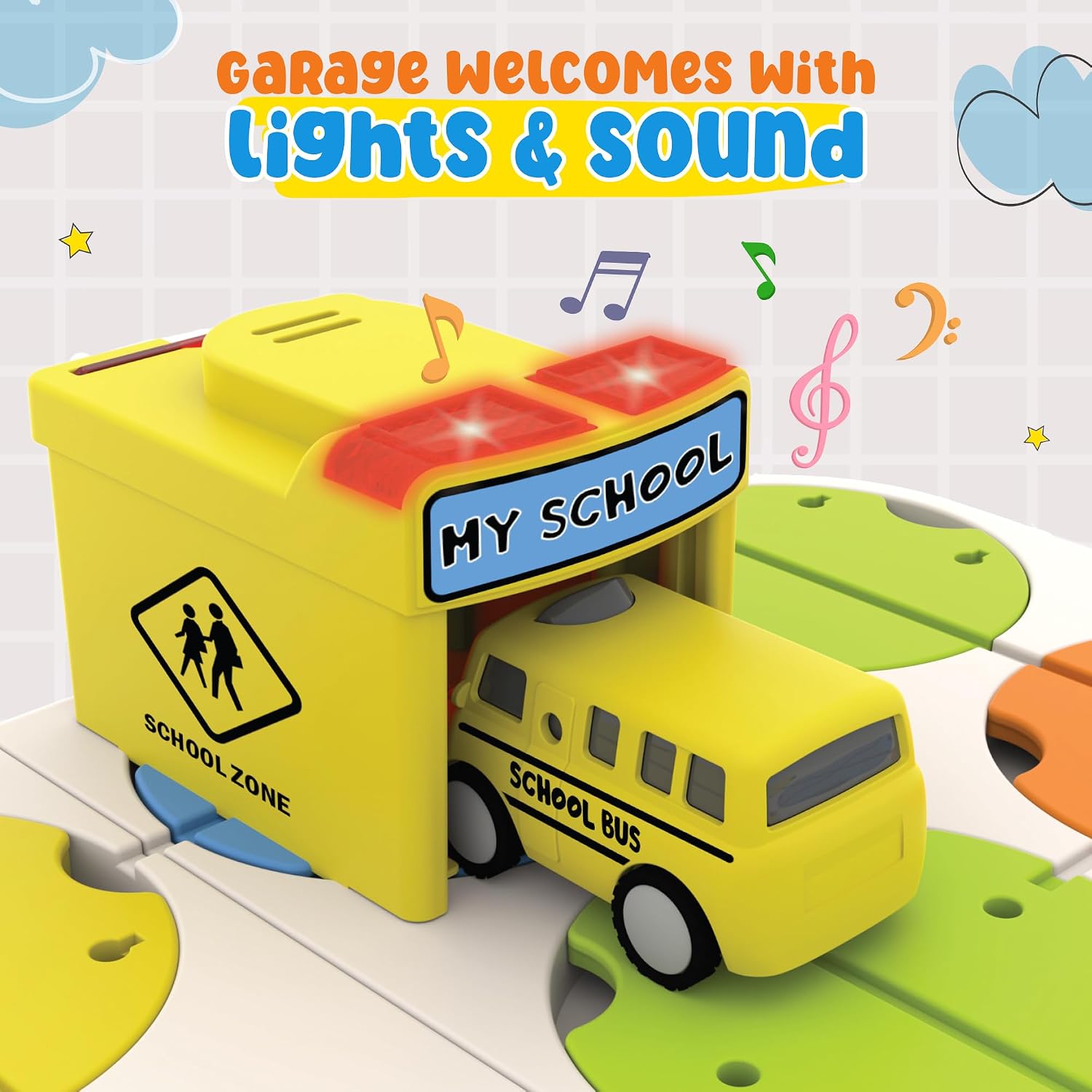 DIY Maze Track Puzzle — Build the School Bus Route Game