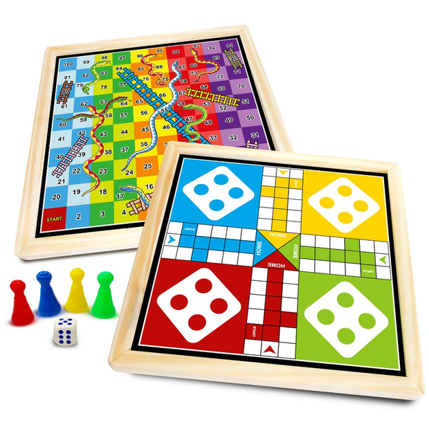 2-in-1 Magnetic Ludo & Snakes and Ladders — Jumbo Board Game