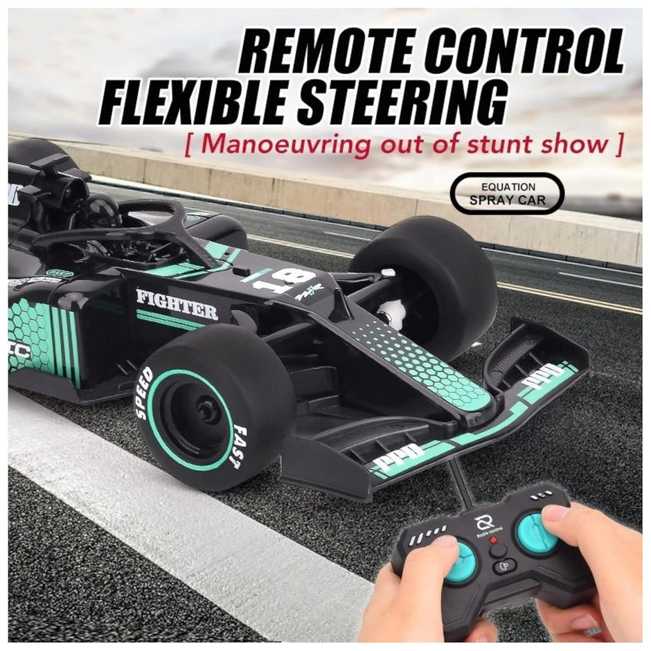 Remote Control Racing Car — Formula Style with Mist Spray Effect